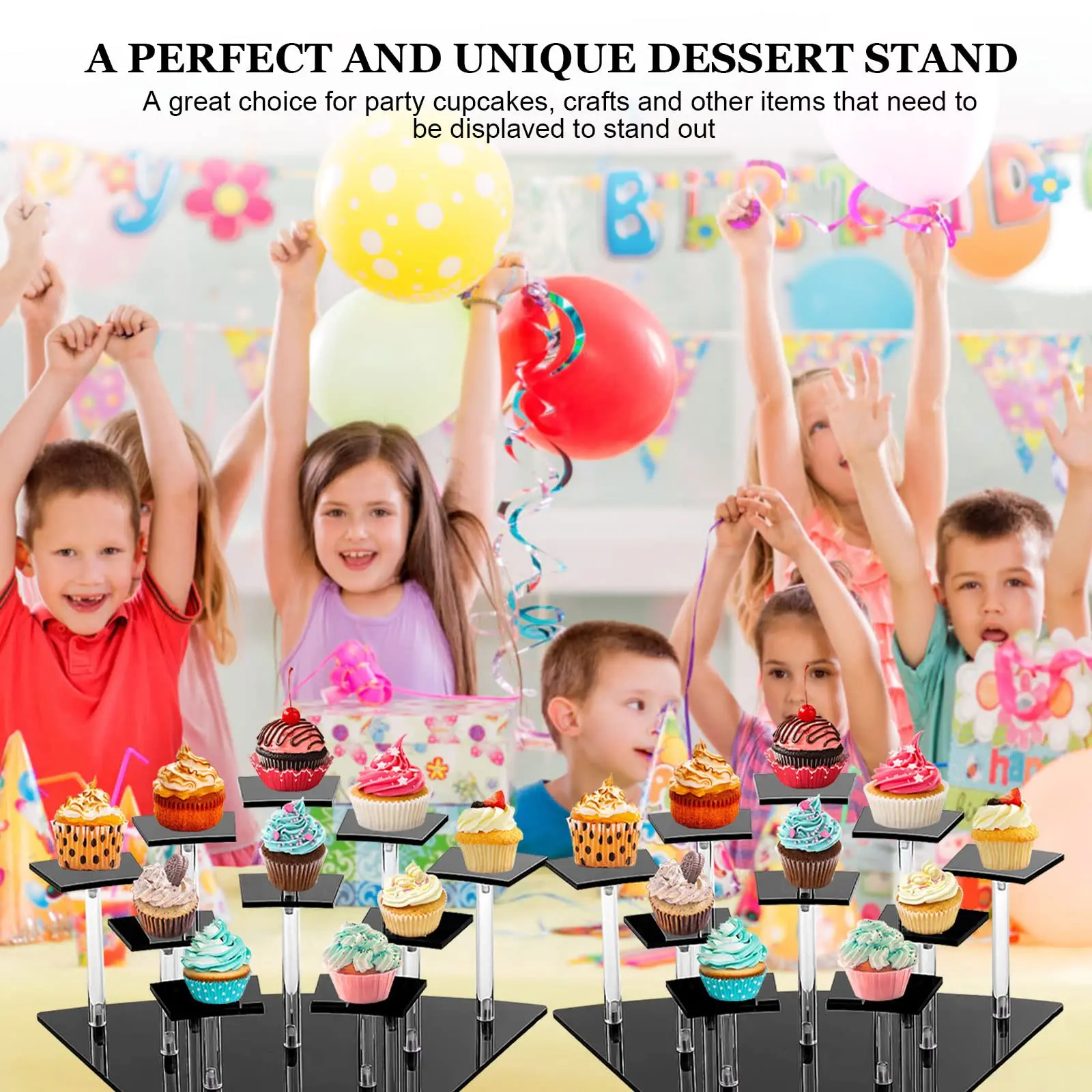 Экологичные акриловые держатели для хранения многоуровневая подставка фигурок