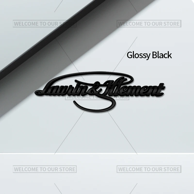 

3D Стайлинг автомобиля, эмблема Laurin & Klement, металлические наклейки, наклейки на задний багажник для Skoda L&K Octavia Scala Superb Rapid Yeti VRS