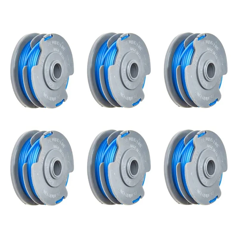 

6 Pcs For Flymo FL289 Strimmer Line Strimmer Spool 1.65Mm Double Autofeed Spool & Line For Flymo Trimmer