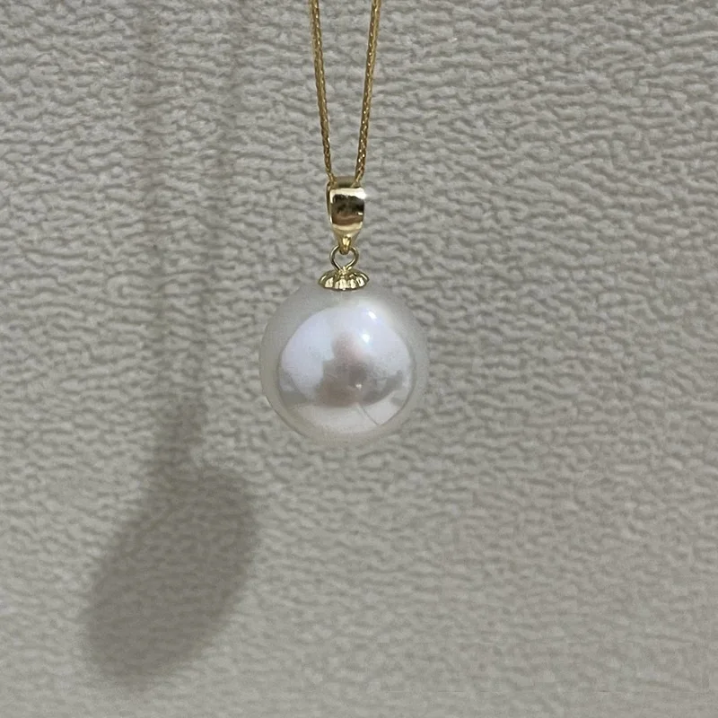 Подвеска из натурального белого жемчуга 10-11 мм для женщин ювелирные изделия в