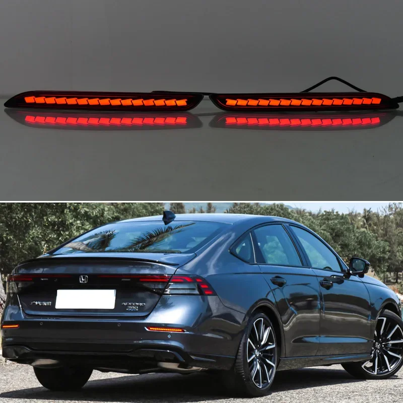 Автомобильный светодиодный отражатель заднего бампера для Honda Accord MK11 2023 функция 3