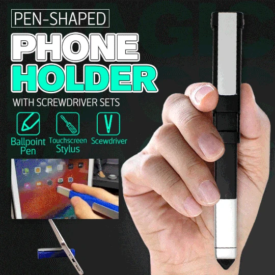 

Portable Multitool Pen-shaped Phone Holder with Screwdriver Sets Dropshipping