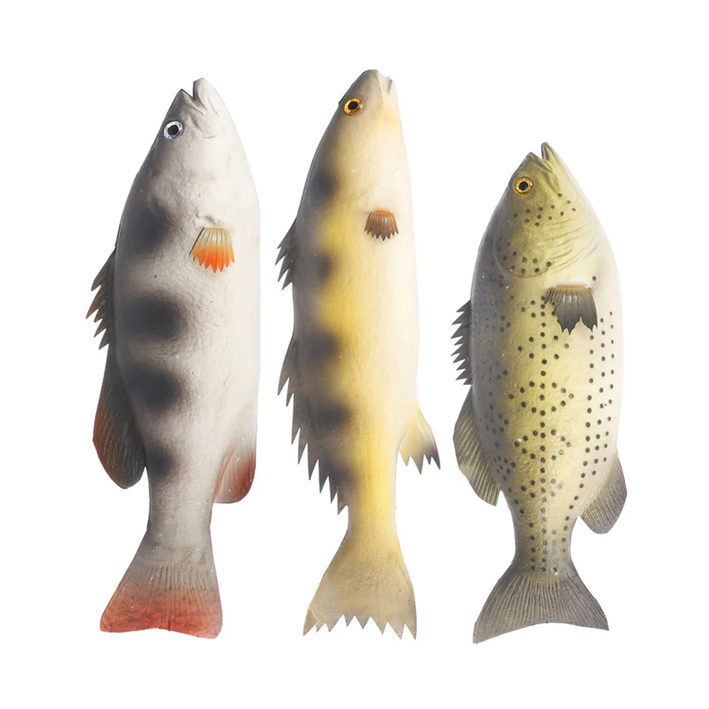 

3Pcs Delicate Decorative Simulation Fish Fake Fish Decor Fish Photo Decor for Home Decorate Friends Kitchen