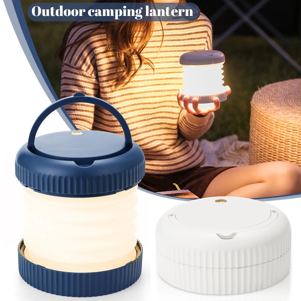 

3000mAh LED Tent Light Fold Type-c Rechargeable Lantern Magnet Flashlight Camping Lantern Fishing Light Outdoor Repair Lighting
