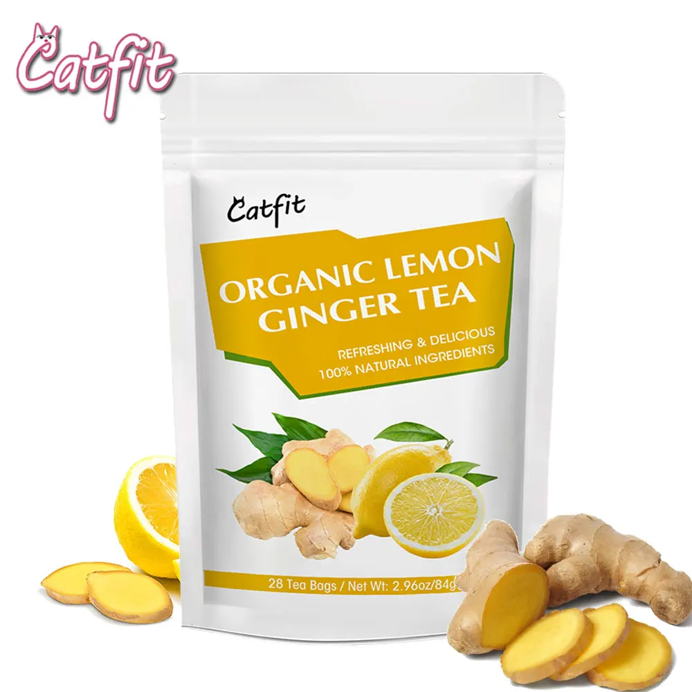 

Травяной лимонный имбирный чай CatFit, сохраняющий энергию, рассеивающий холодный теплый матка, противодисментарный Детокс-напиток для женщин