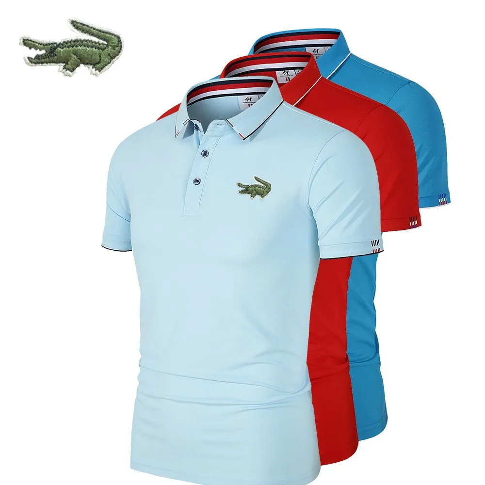 

2023 Summer Embroidered CARTELO Men's Polo Shirt Spring/Summer New Business Casual Men's High Quality Polo Shirt