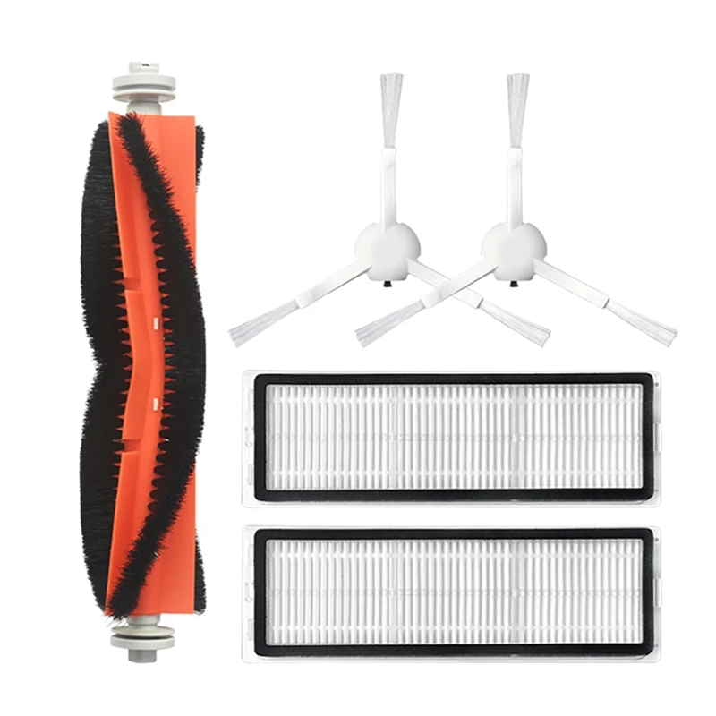 

For MIJIA Sweeping Robot Accessories Kits 1 Main Brush + 2 Side Brushes + 2 Filters