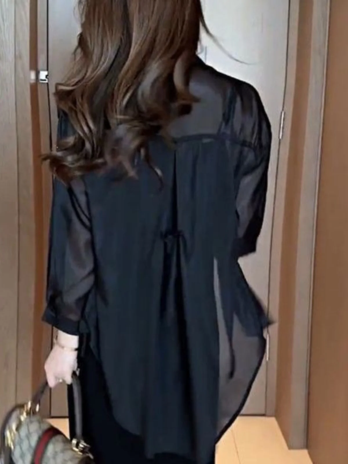 Классическая Серая одежда для защиты от солнца из ледяного шелка женская тонкая