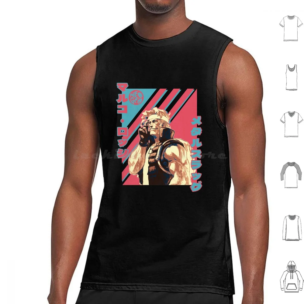

Marco Metal Slug Tank Tops Vest Sleeveless Metal Slug Arcadian Japan Snk Japanese Anime Neo Geo Sleeve Attack On Titan