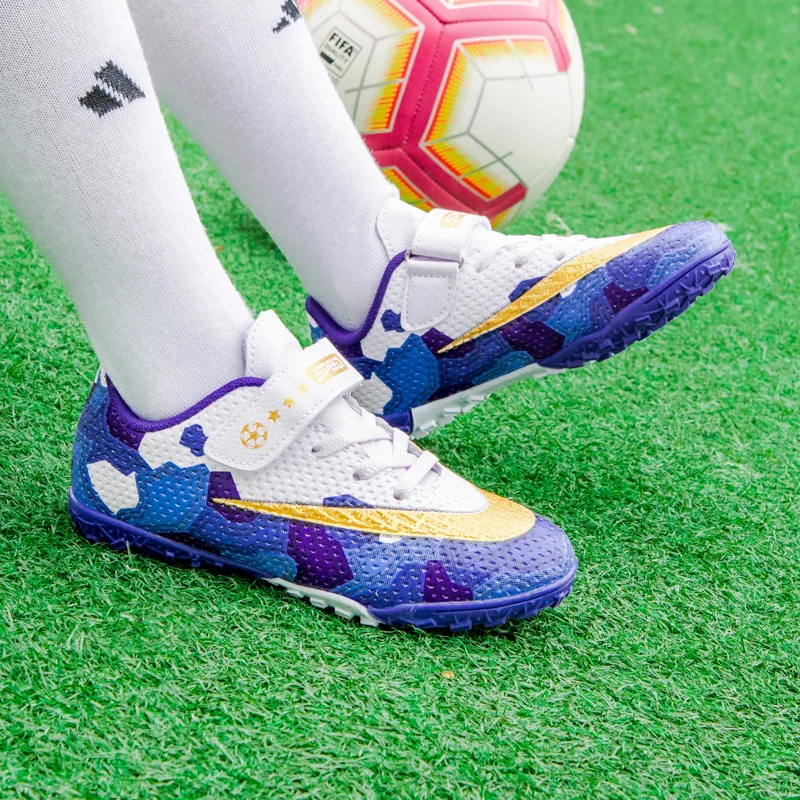 Hot Sale Child Soccer Shoe Kids Football Boots Outdoor lndoor TF Football Trainers Size 39 Futsal Shoes Man zapatos de fútbol