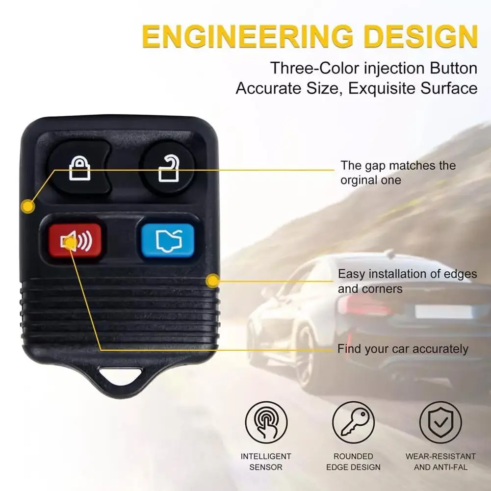 2 шт. 4-кнопочный автомобильный дистанционный брелок с бесключевым доступом 315 МГц
