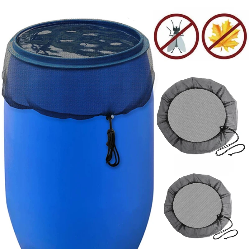 

60/95cm Water Collection Buckets Mesh Cover Netting for Rain Barrels Tank Raindrop Harvesting Tool Filter Protective Net