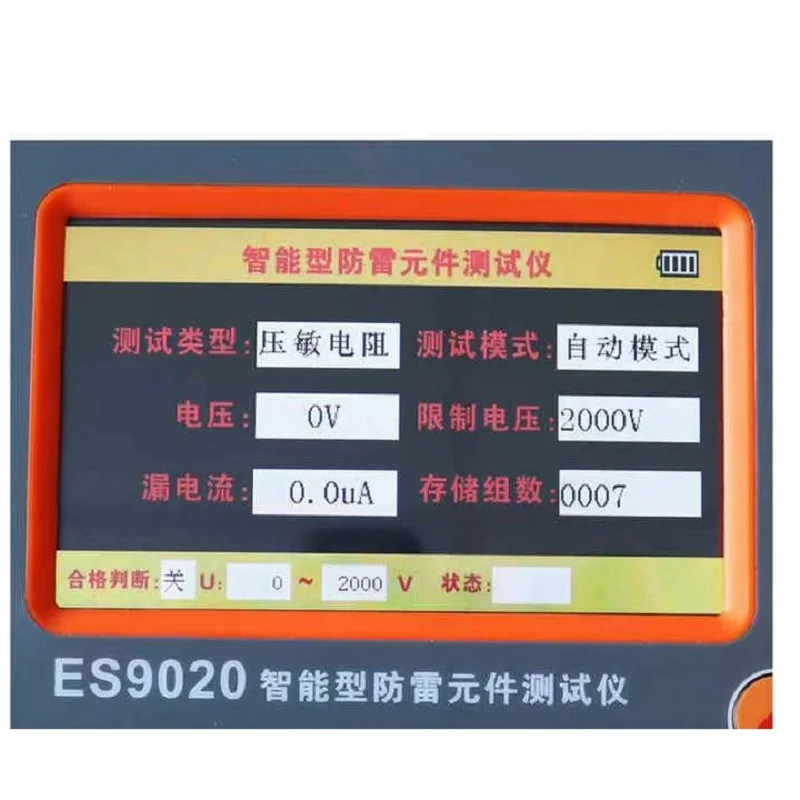 ES9020 Изоляция GDT SPD Варисторный разрядник Начальное напряжение Тестер тока утечки