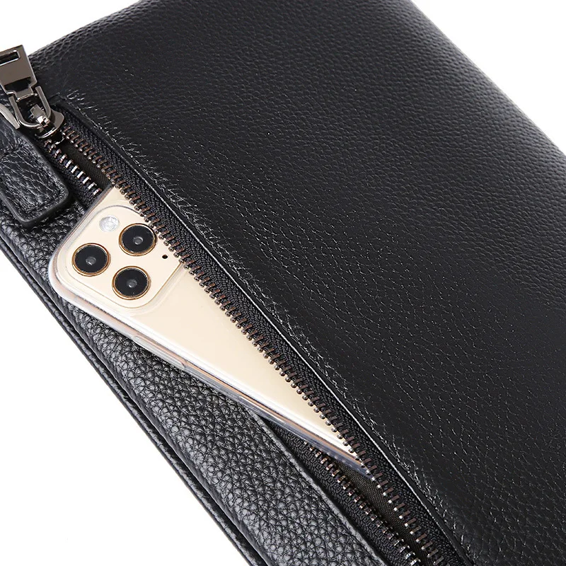 Clutch Bag Luxury Designer Men's Embroidery Hand-held Bag Simple Envelope Bag Coin Purse Men's Purse Large Capacity Handbags