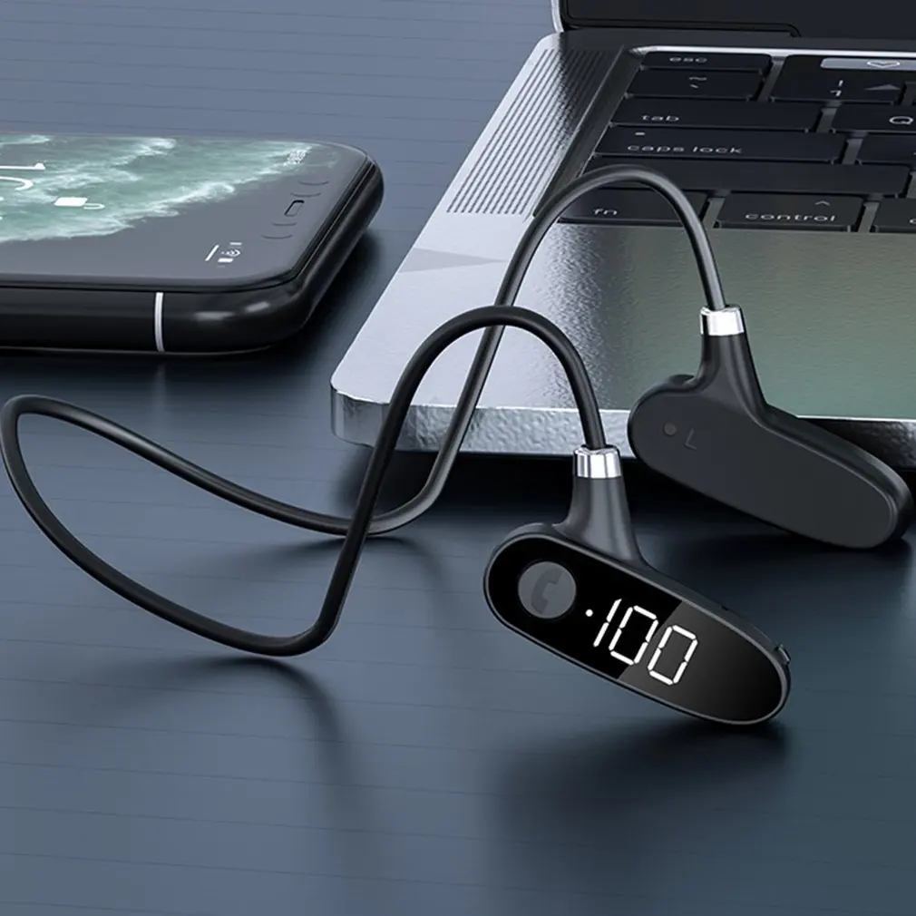 

Bluetooth-compatible Headphones wireless Sports Open Earphones Surround Stereo HD Hands-free with microphone For Running cycling