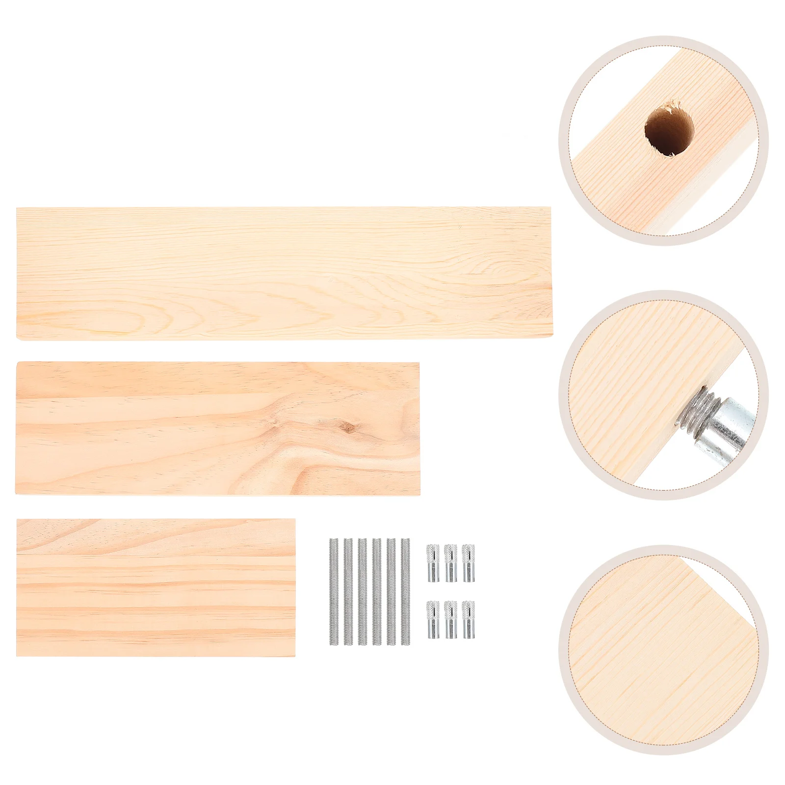 

Shelves Wall Floating Shelf Storage Hanging Display Rustic Kitchen Holder Rack Wood Set Vintageorganizer Wooden Decorative Mount