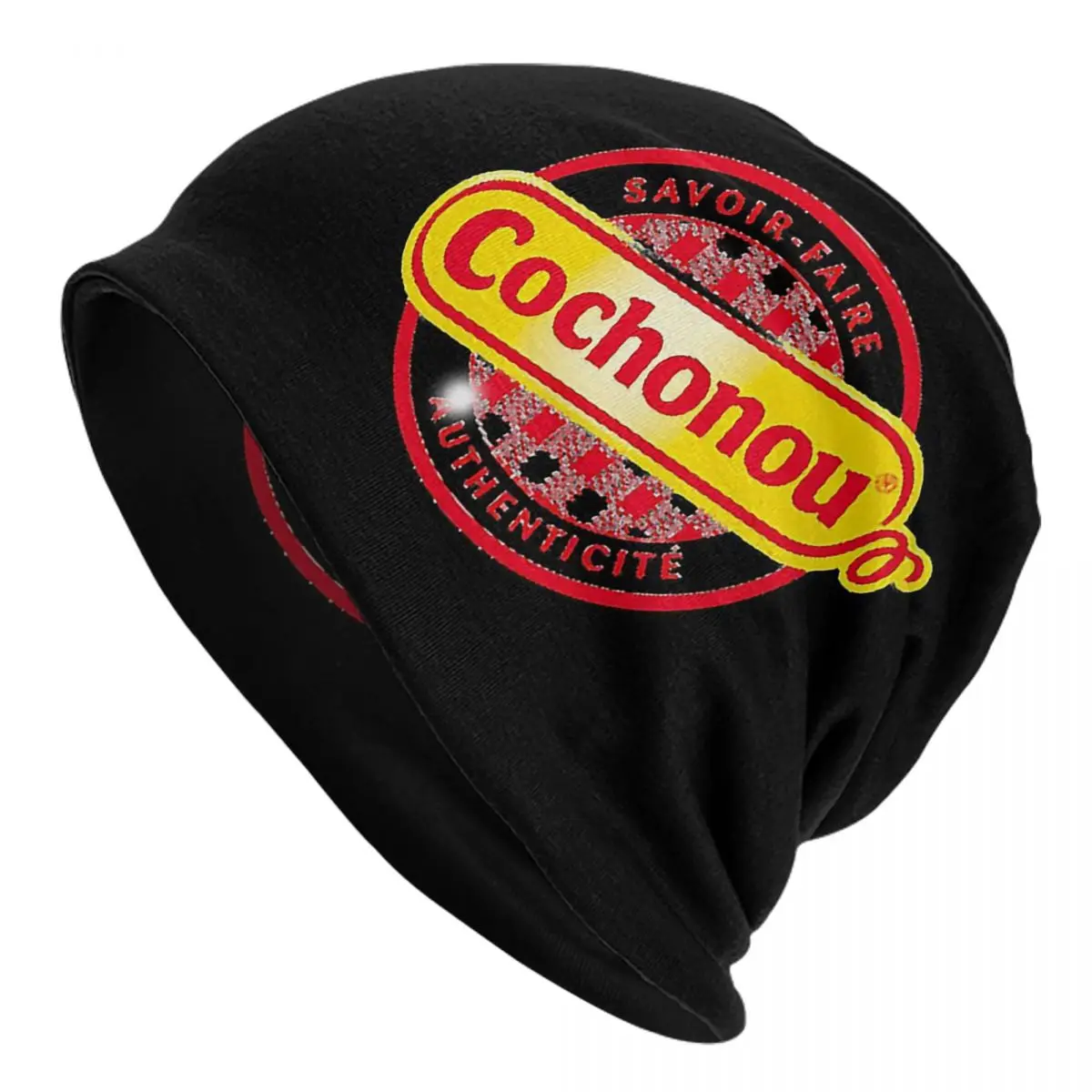 

Шапочки с логотипом свиньи Cochonou, шапки, шапки унисекс, уличные шапки, теплая шапочка двойного назначения, вязаная шапка