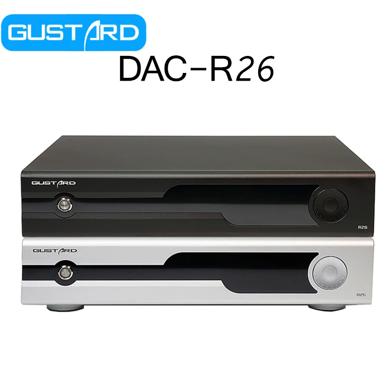 

GUSTARD DAC-R26 Discrete R2R DAC Digital Audio Decoder lossless With Streamer/Renderer 10M Clock in DSD512 PCM768kHz Bluetooth