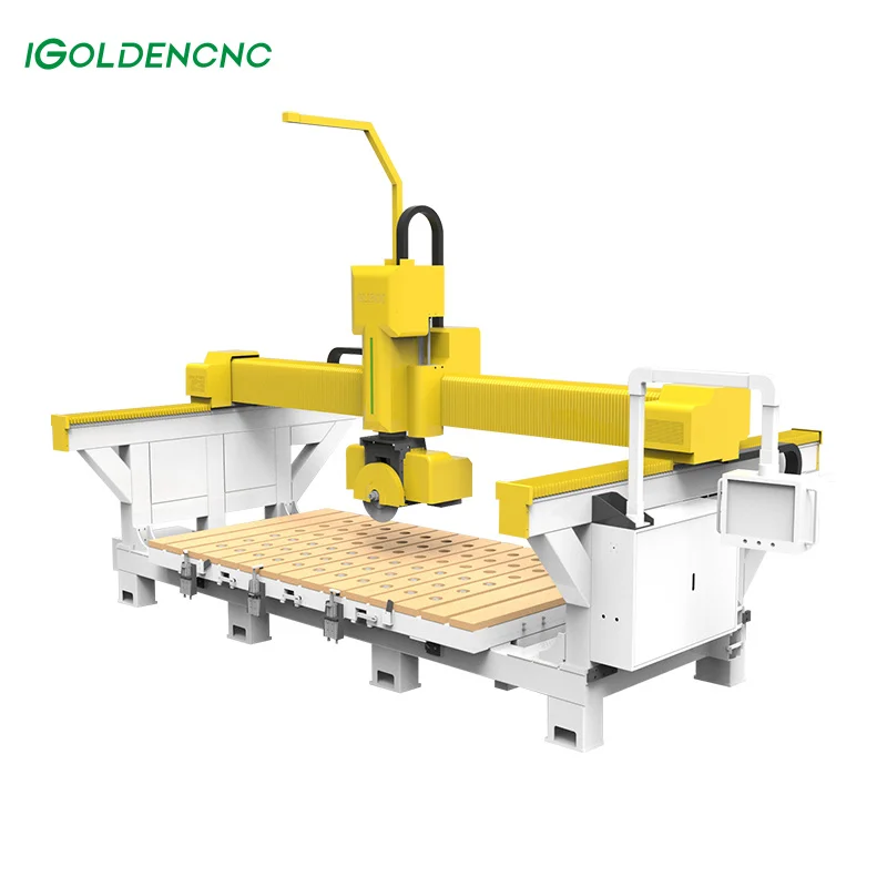 

Stone Granite Bridge Saw 5 Axis Precious Stone Carving Machine Cnc Router Stone Sculpture