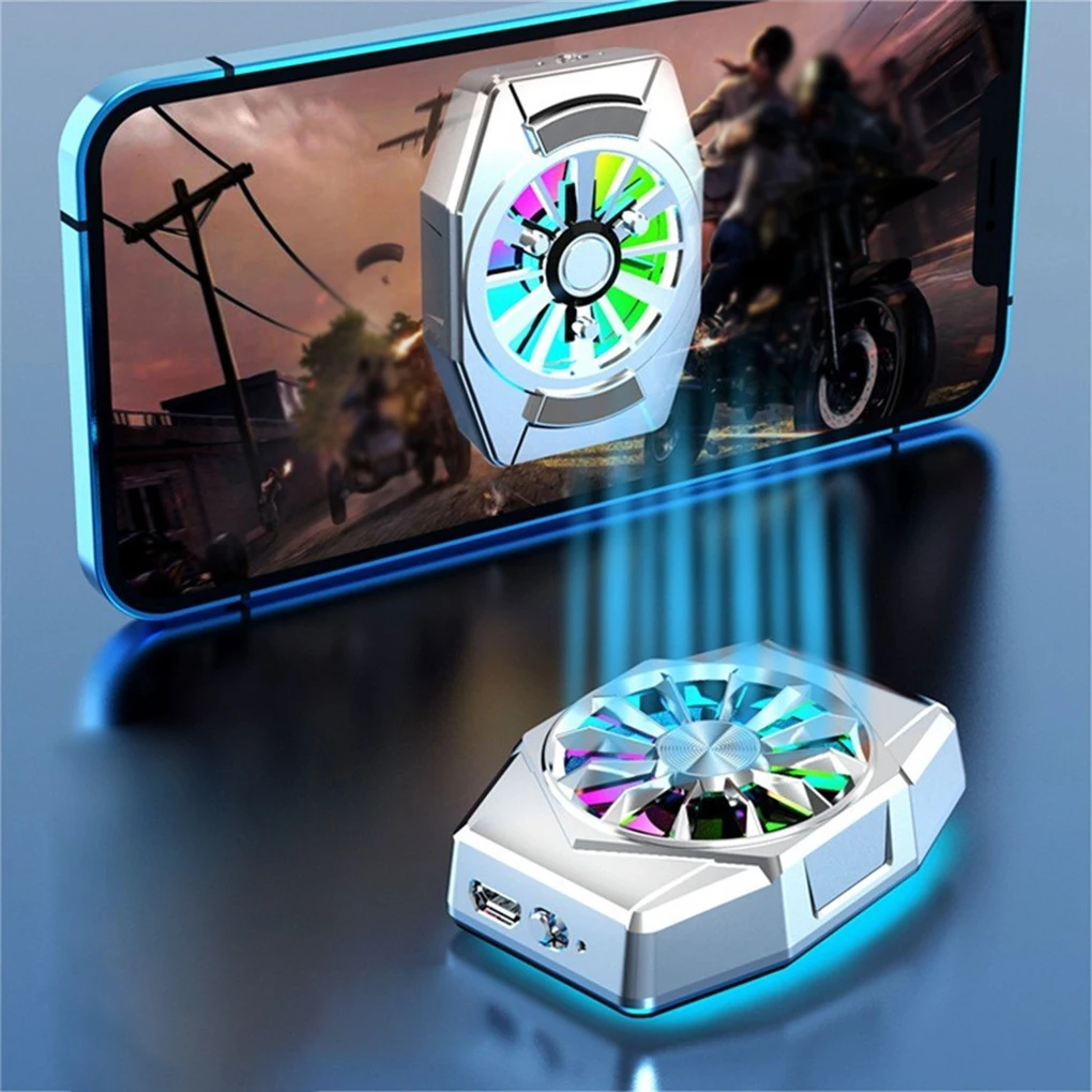 

USB Rechargeable Mobile Phone Cooler Quiet Operation Cellphone Cooling Fan Radiator Tablet Accessories Gamers Gift