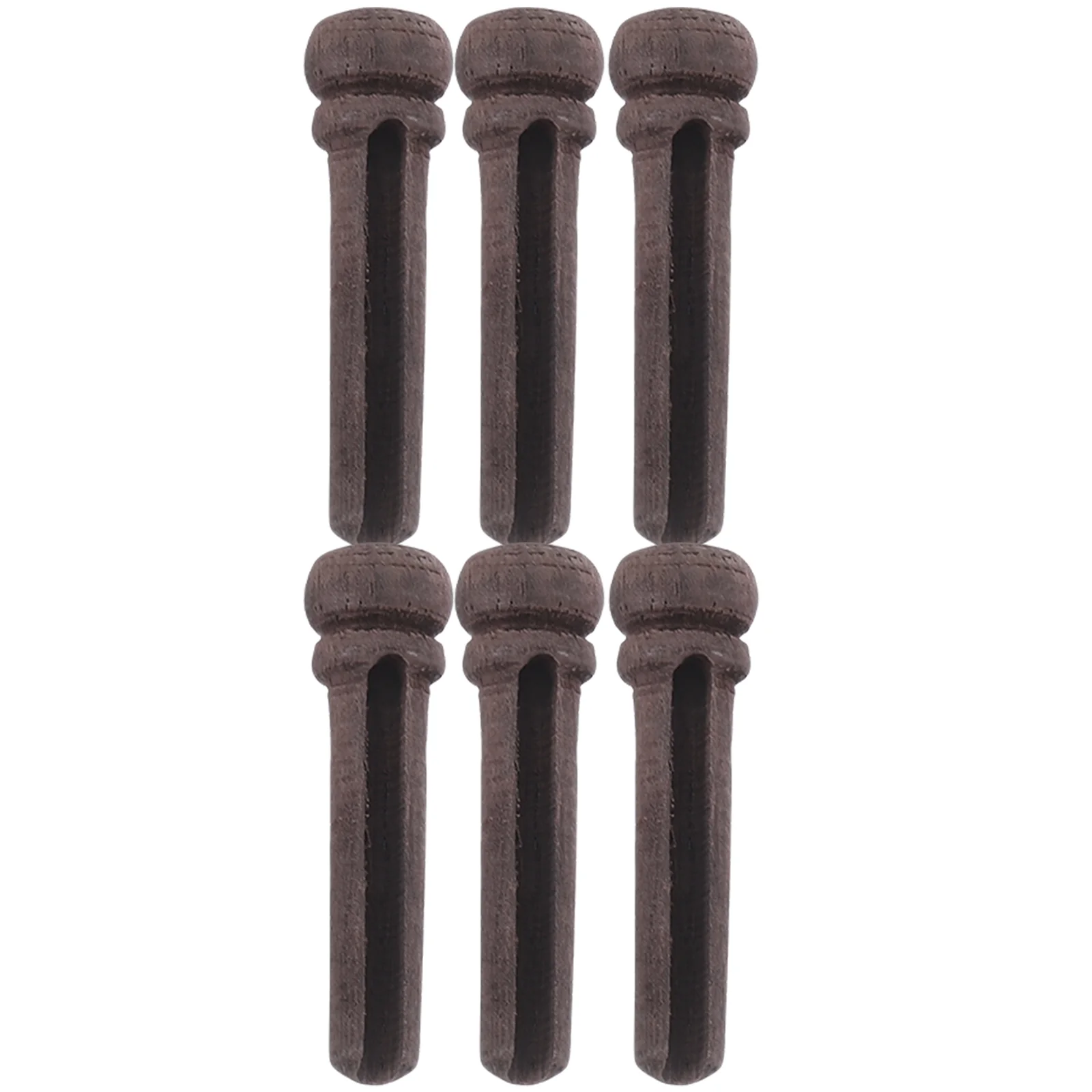 

6pcs Rosewood Guitar Bridge End Pin Set