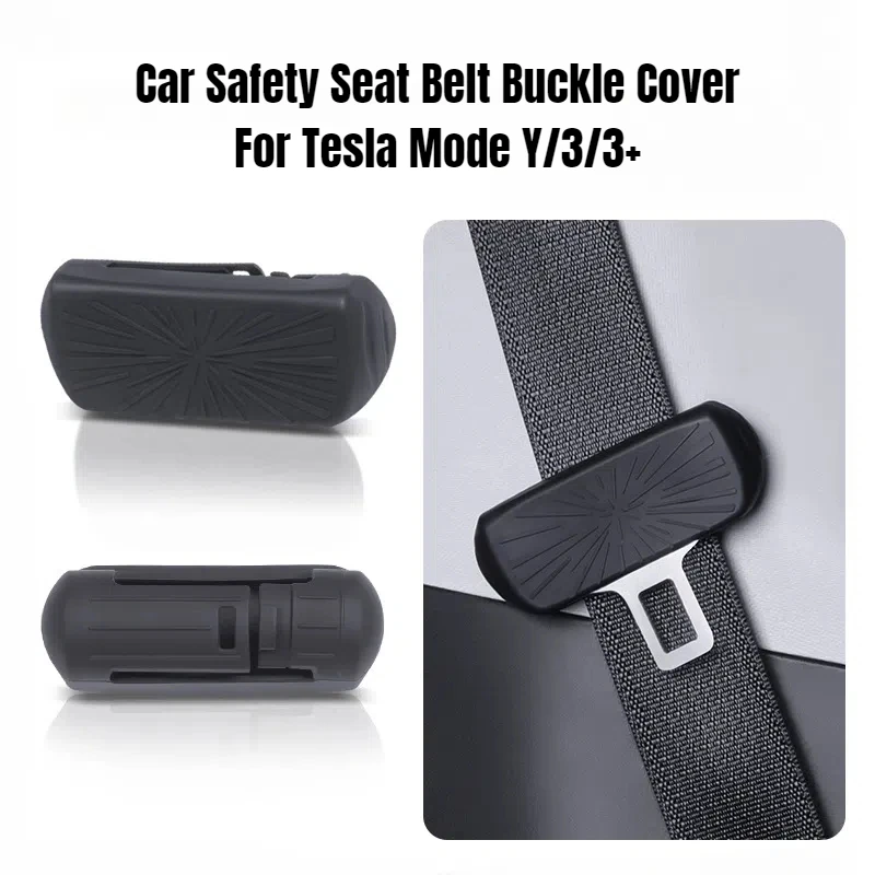 Силиконовый автомобильный ремень безопасности с пряжкой для Tesla Model Y LAUNCH/Junipe/3/3 +