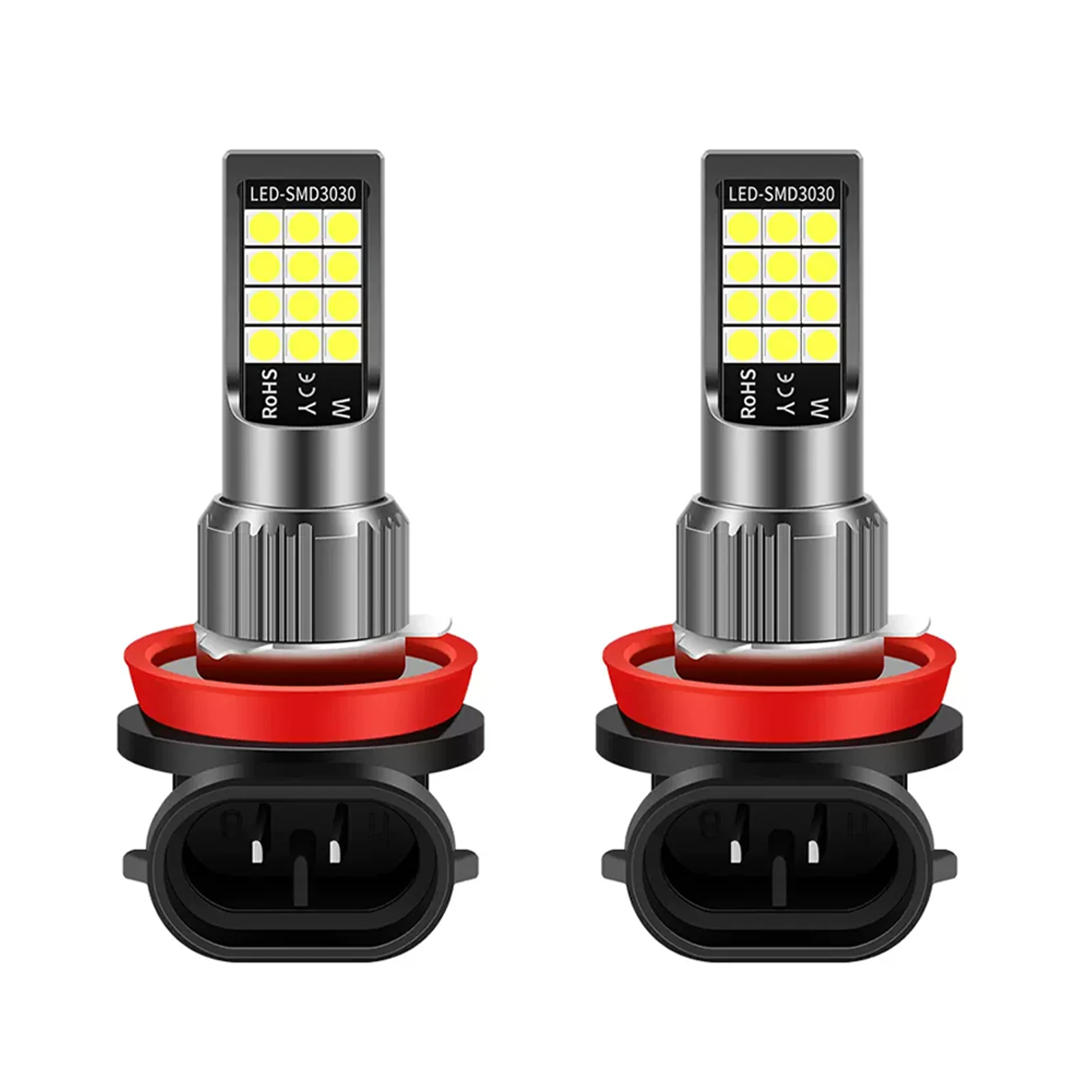 2 шт. H11 H8 запасные части противотуманная фара Водонепроницаемая 12 в 36 В 55 Вт двухцветная Универсальная автомобильная светодиодная лампа для грузовика супер яркая DRL