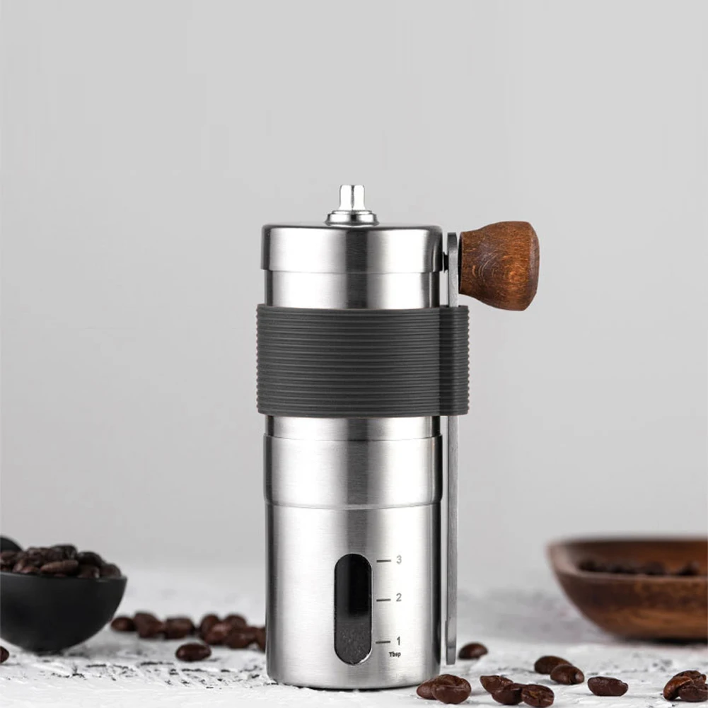 

Manual Coffee Grinder Adjustable Stainless Steel Portable Hand Core Grains Espresso Coffee Beans Grinding Machine