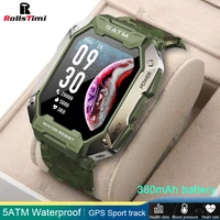 rollstimi new mens smart watch 5atm waterproof outdoor sport smart watches heart rate blood pressure bluetooth smartwatch 2022