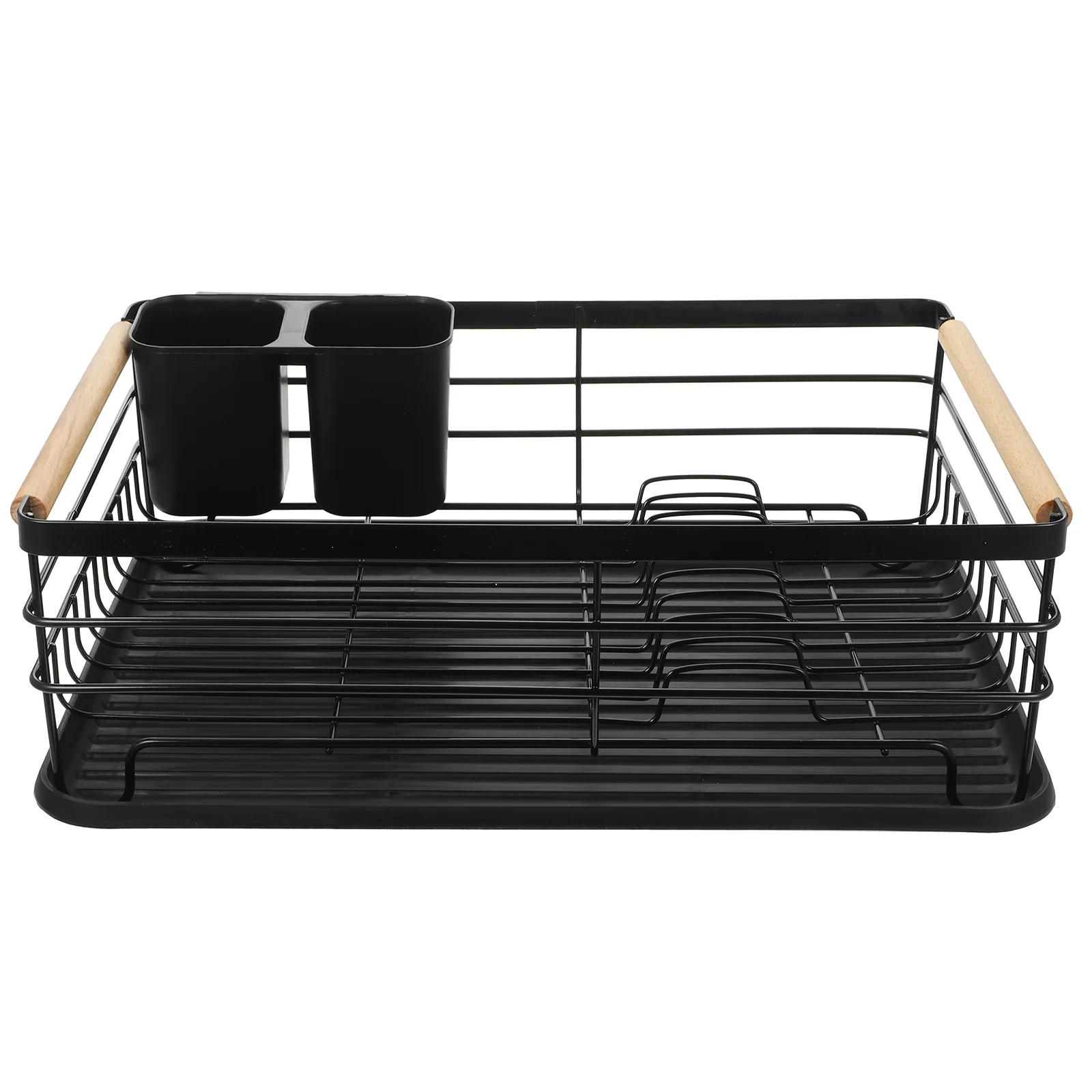

Storage Rack Dish Drying Cutlery Holder Dishes Multifunction Drain Metal Drainer