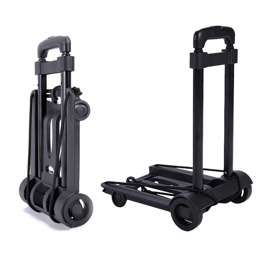 

Cart Foldable Folding Shopping Dolly Grocery Hand Truck Trolley Luggage Stair Laundry Climber Portable Utility Wagon Dual Swivel
