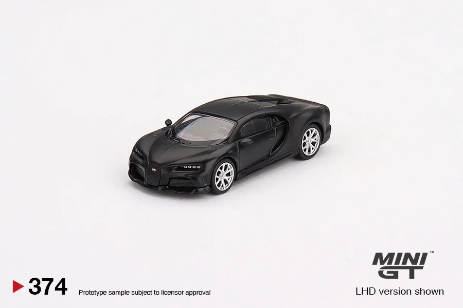 Модель автомобиля MINI GT 1:64 Chiron Super Sport 300 матовый черный с левым рулем