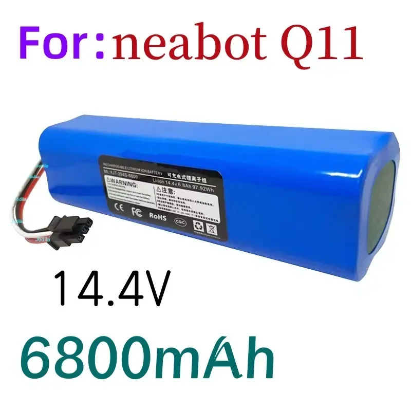 Литий-ионный аккумулятор 14 4В 6800 мАч для робота-пылесоса Neabot Q11 Jedila