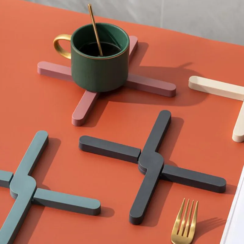 Силиконовый термостойкий Коврик складной нескользящий коврик для сковороды