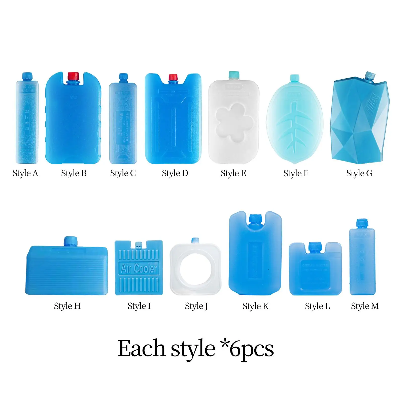 

6 шт., кубики для охлаждения льда для пешего туризма, пикника, барбекю, кемпинга