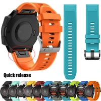 sport wrist strap for garmin fenix 5 5x plus66x proapproach s62epix gen 2instinct 2 smart watch silicone wrist accessories