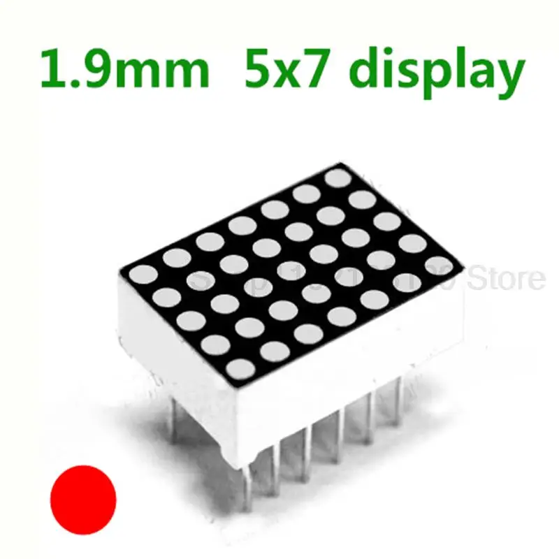 

5*7 digital tube Red Common cathode/anode 1.9MM LED Dot Matrix Digital Tube Module 5X7 led display