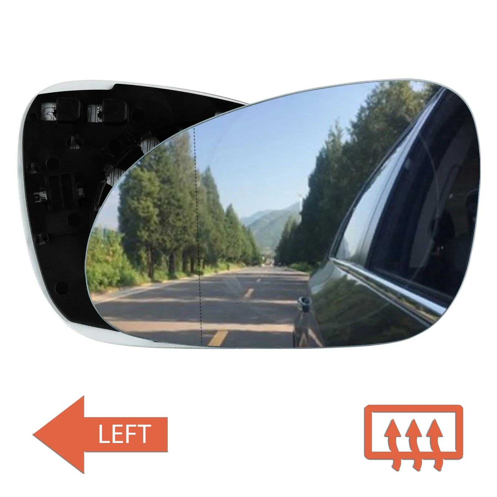 

Левое боковое зеркало с подогревом крыла, стекло выпуклое для VW 2005-10 Passat B6 N/S