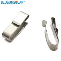 500 PCS /Lot SUS 304 Stainless Steel Large size 4 x 4mm2 PV Cable Clip /Clamp For PV Solar Cable Wire Installation