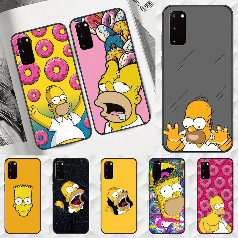 

Cartoon Homer S-Simpson Phone Case For Xiaomi Redmi Note10 Note9 Note8 5A 7 6 8 4 6 S PRO MAX Fundas Cover