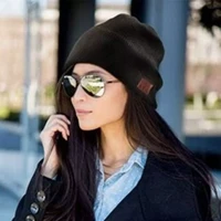 headset beanie hat with wireless bluetooth compatible earphone music hat winter wireless headphone capwith mic sport hat2022