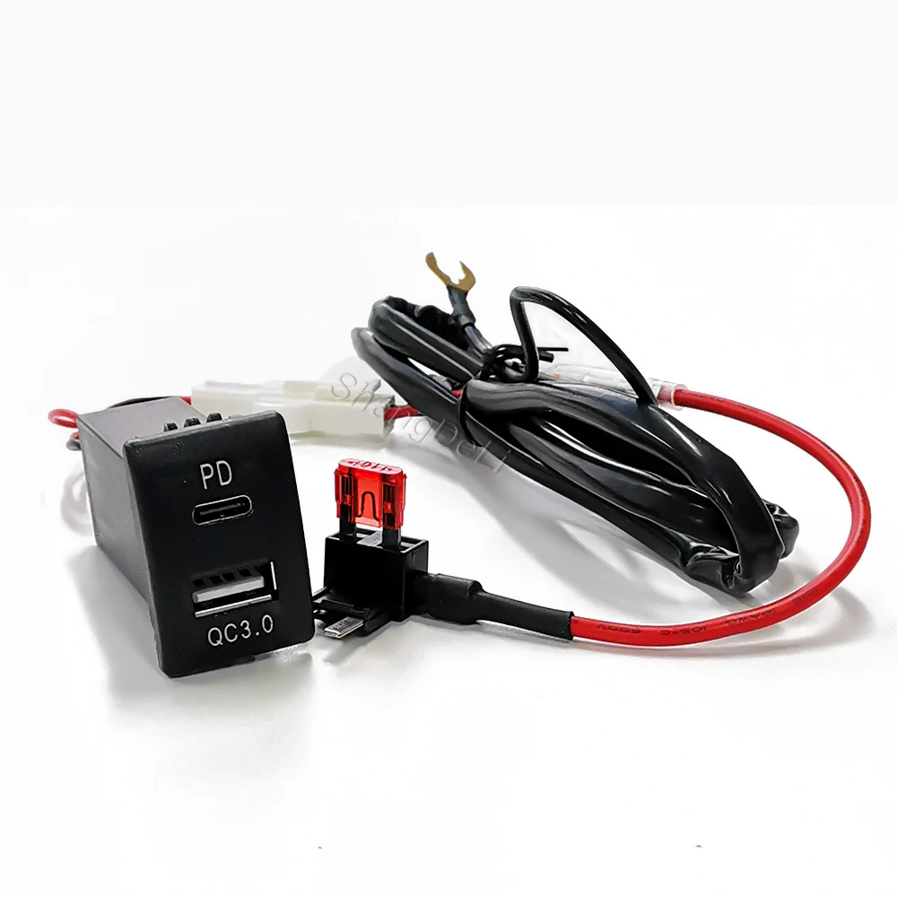 Модифицированное автомобильное быстрое зарядное устройство двойной QC3.0 PD