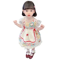 1 3 years old baby kids cute sweet style girls clothes maid dress girls summer suits baby first birthday dress princess dress