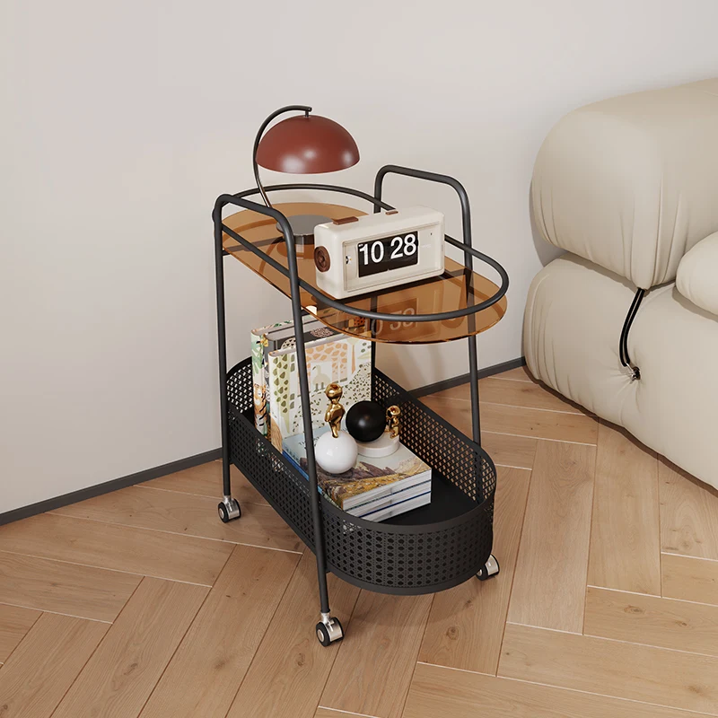 

Luxury Sofas Small Coffee Tables Side Design Acrylic Modern Mobile Coffee Tables Transparent Stolik Kawowy Home Furniture WZ50CT