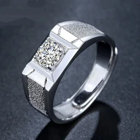 fashion domineering men inlaid zircon wedding ring creative adjustable opening personality exquisite popular couple jewelry
