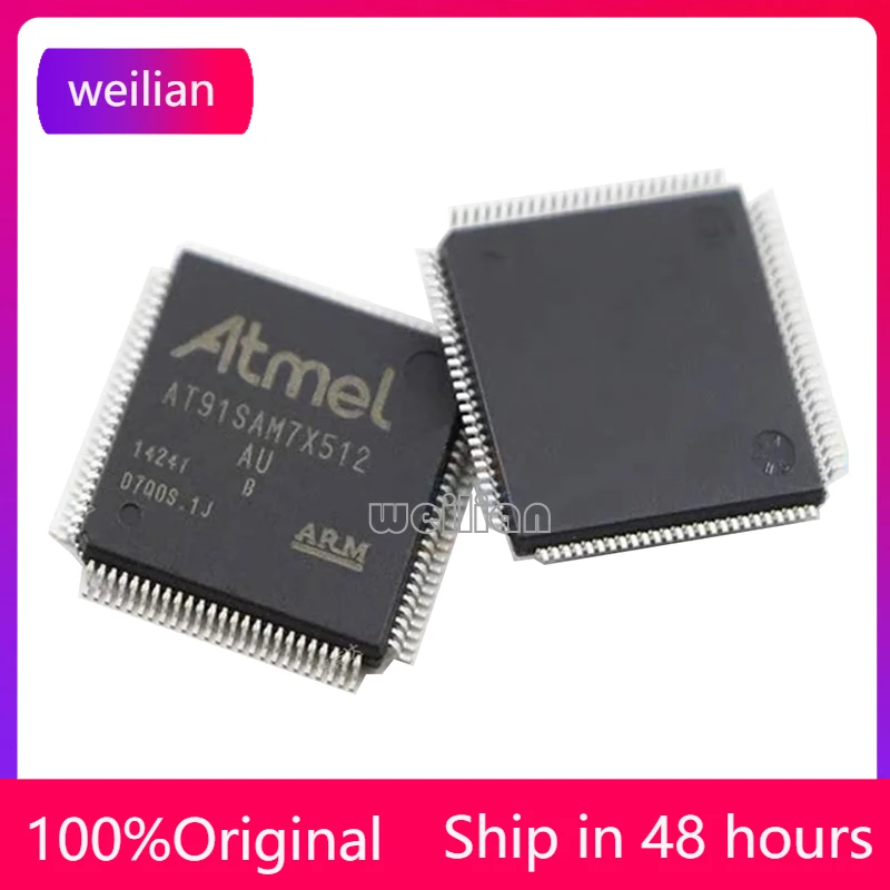 

New original microcontroller AT91SAM7X512 AT91SAM7X512-AU LQFP-100 In Stock