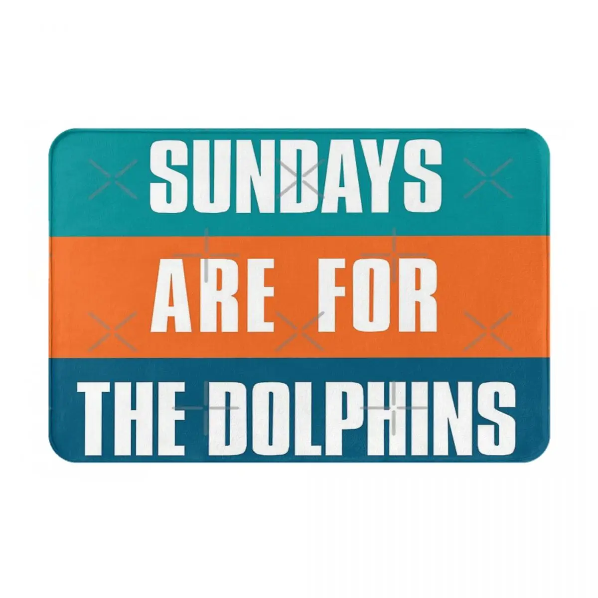 Воскресение для дельфинов коврик фанатов Майами из футбола ног