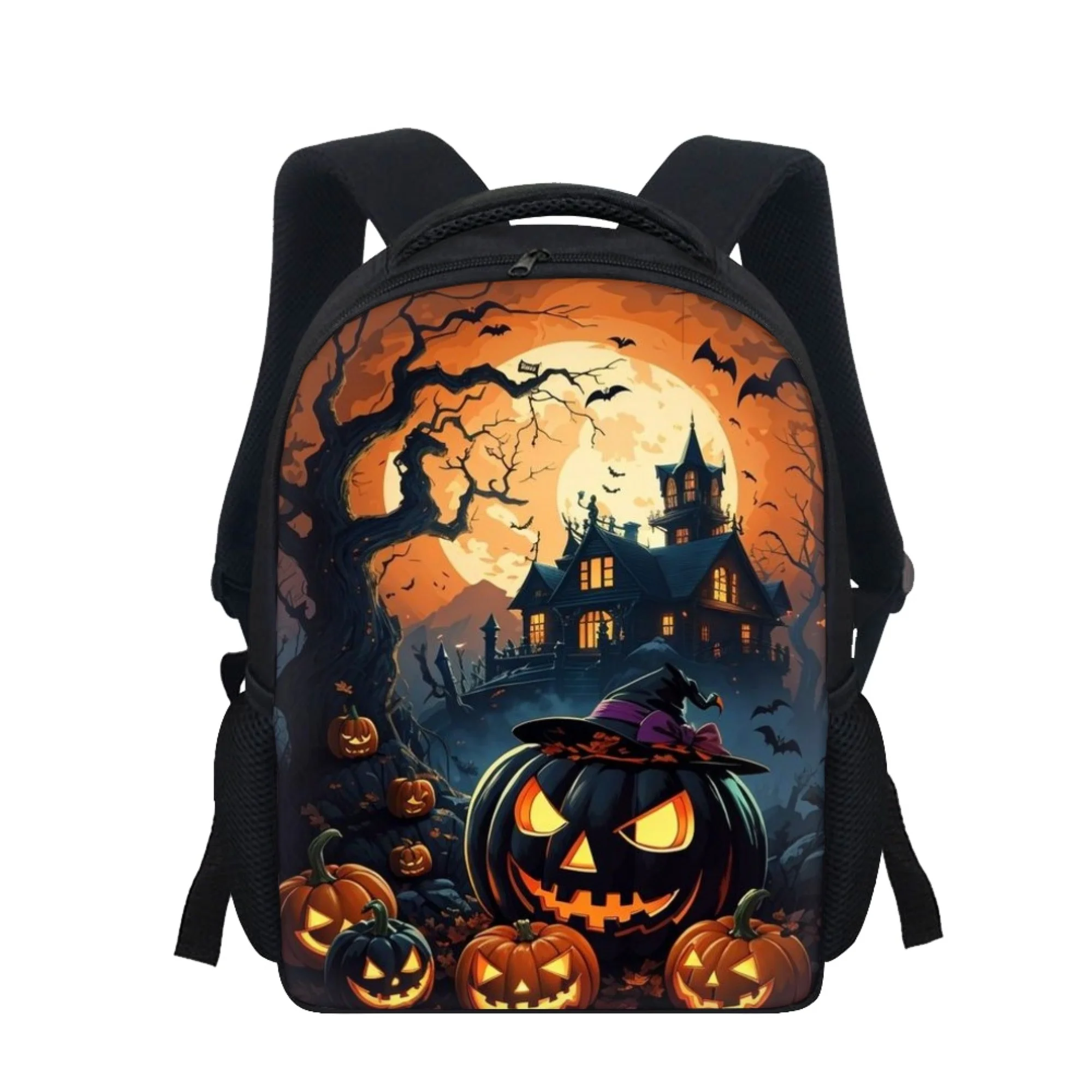 Индивидуальный рюкзак для малышей с принтом в виде тыквы на Хэллоуин школьный