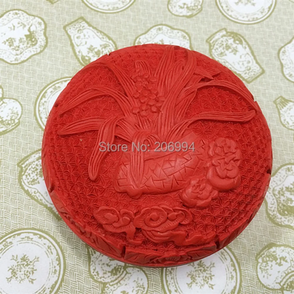 Пекинская резная лаковая посуда 4-дюймовая коробка традиционное китайское