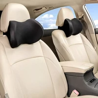 2022 new car headrest neck pillow protector auto seat rest memory foam cotton cushion soft head for travel office accessories